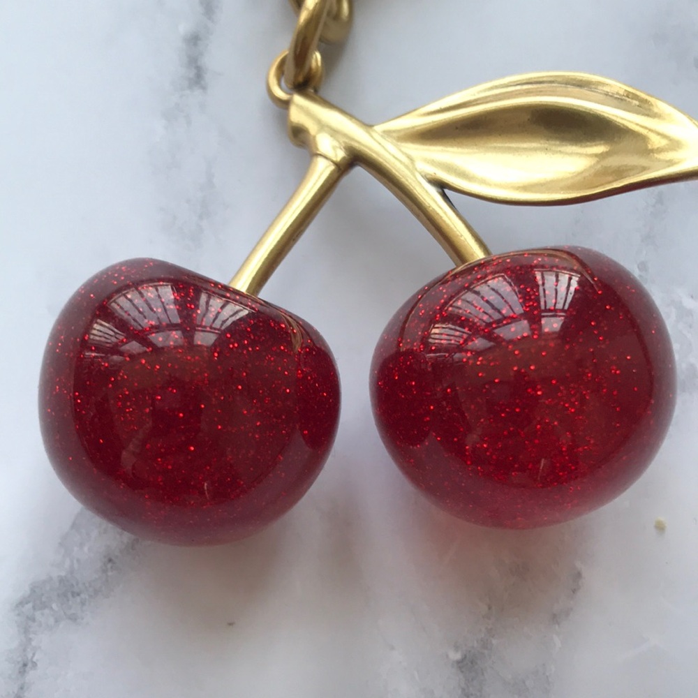 Coach Red Cherry Keychain - Picture 2 of 4
